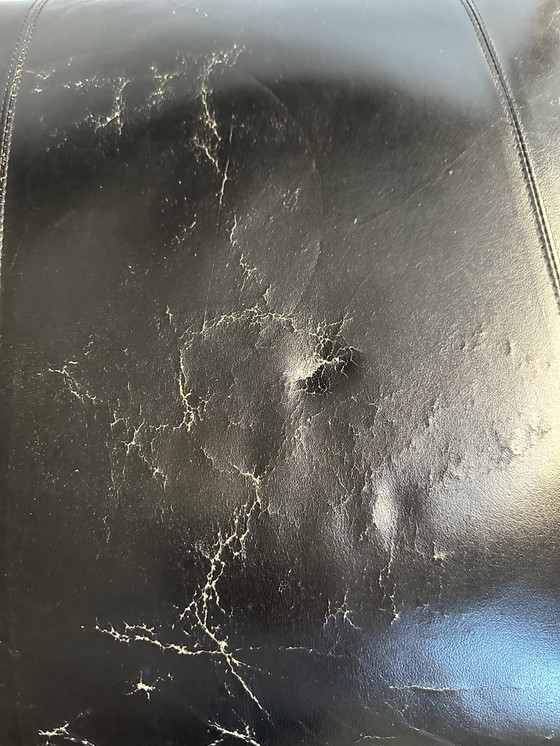 Image 1 of Sedia a sbalzo vintage in pelle e acciaio cromato, Italia anni '70/80