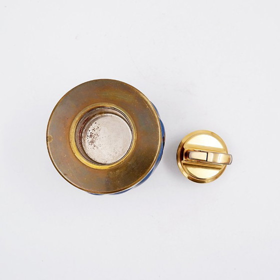 Image 1 of Ceramic and brass lighter by Tommaso Barbi, Italy, 1970s