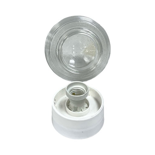 Vintage wall sconce | shade Glassworks Białystok 1974 | new installation | PRL / retro