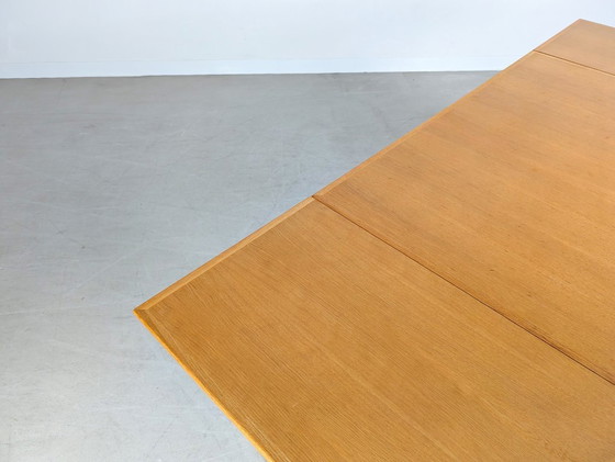 Image 1 of Tavolo da pranzo originale di metà secolo Lübke, tavolo vintage allungabile in rovere