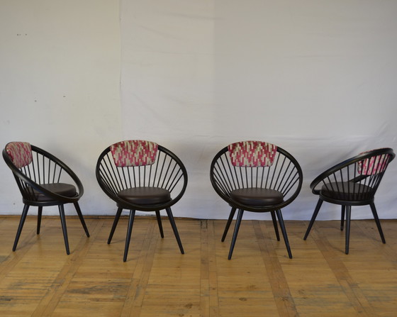 Image 1 of 4x Circle Chairs von Yngve Ekström