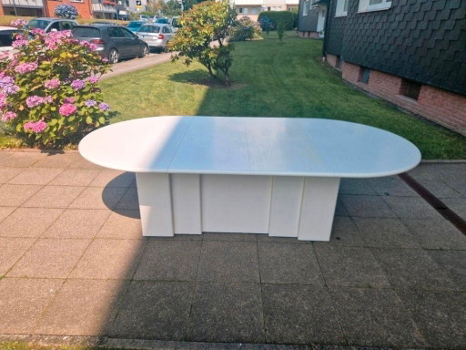 Designer Extendable Solid Wood Oval Dining Table – eettafels (photo 2 of 5)