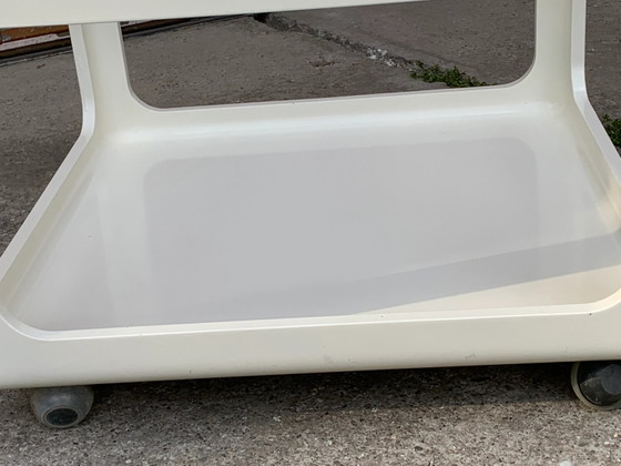 Mid-Century Space Age Coffee Table by Peter Ghyczy – Coffee table books, Plastic, Brass (photo 6 of 6)