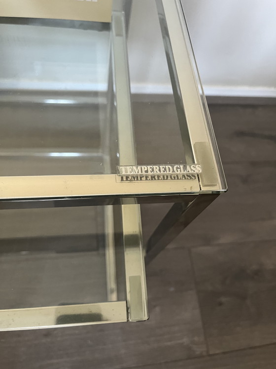 Image 1 of Vintage silver side tables