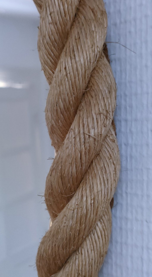 braided rope mirror dlg audoux minet 1960s