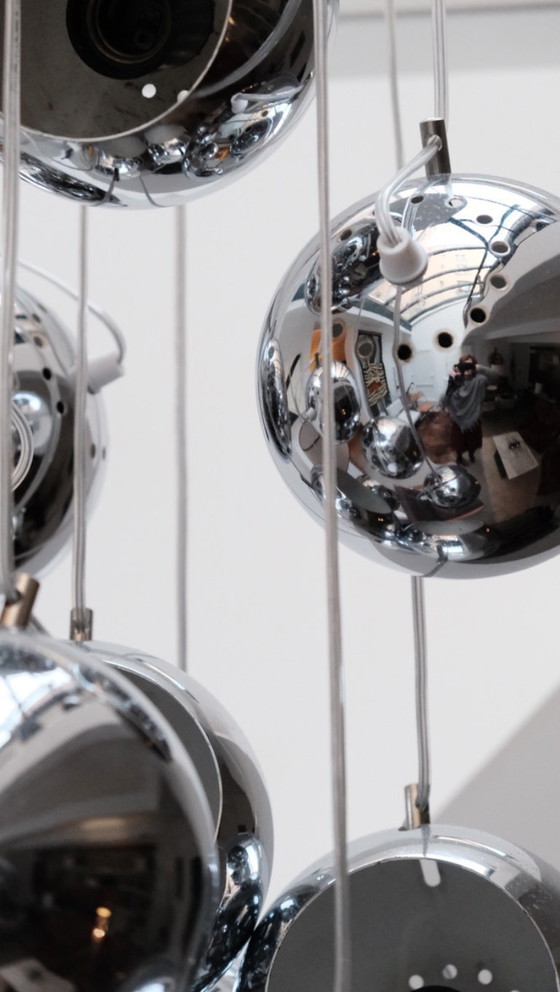 Image 1 of Lustre cascade Harvey Guzzini pour Meblo