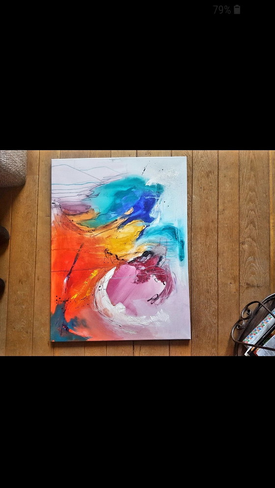 Image 1 of Abstract schilderij,Go Inside