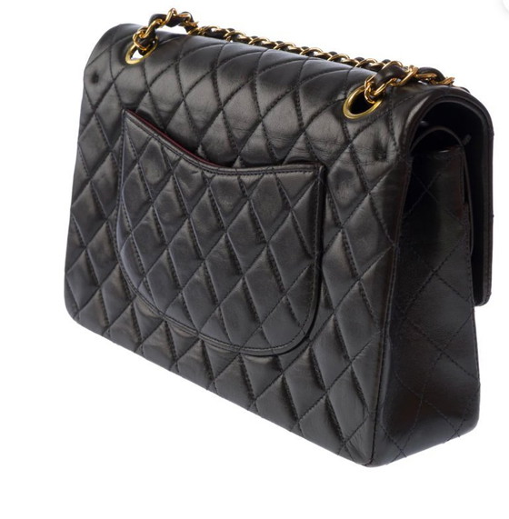 Image 1 of Sac CHANEL Timeless/Classique en Cuir Noir - 103573