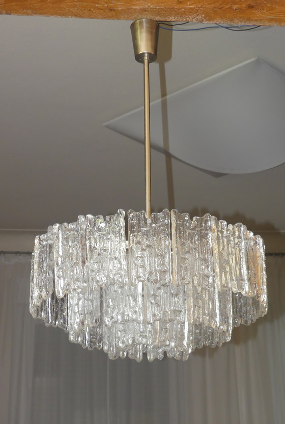 Image 1 of Kalmar plafonnier lustre verre glace Uk4aeb