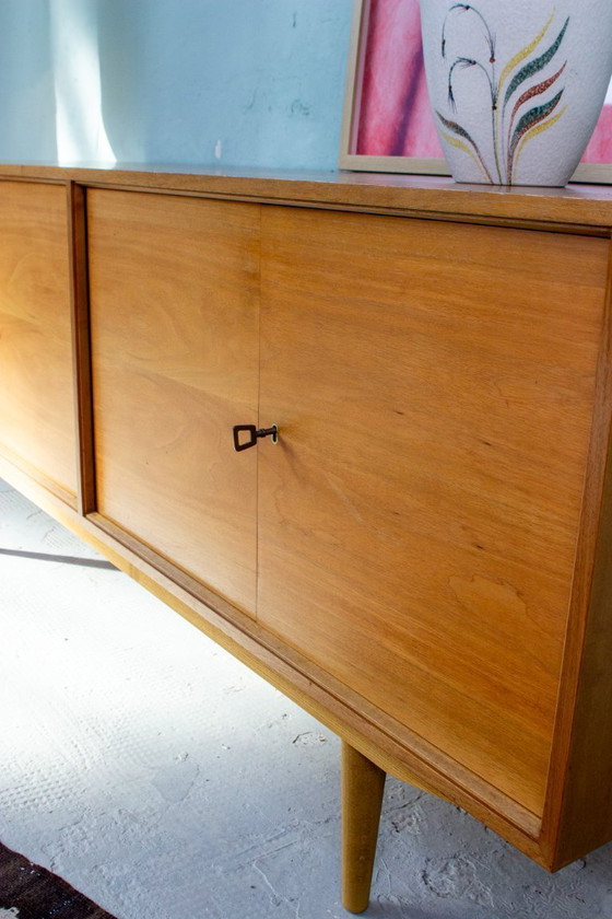 Image 1 of Vintage sideboard, chest of drawers, lowboard, teak, walnut, Danish Mid Century
