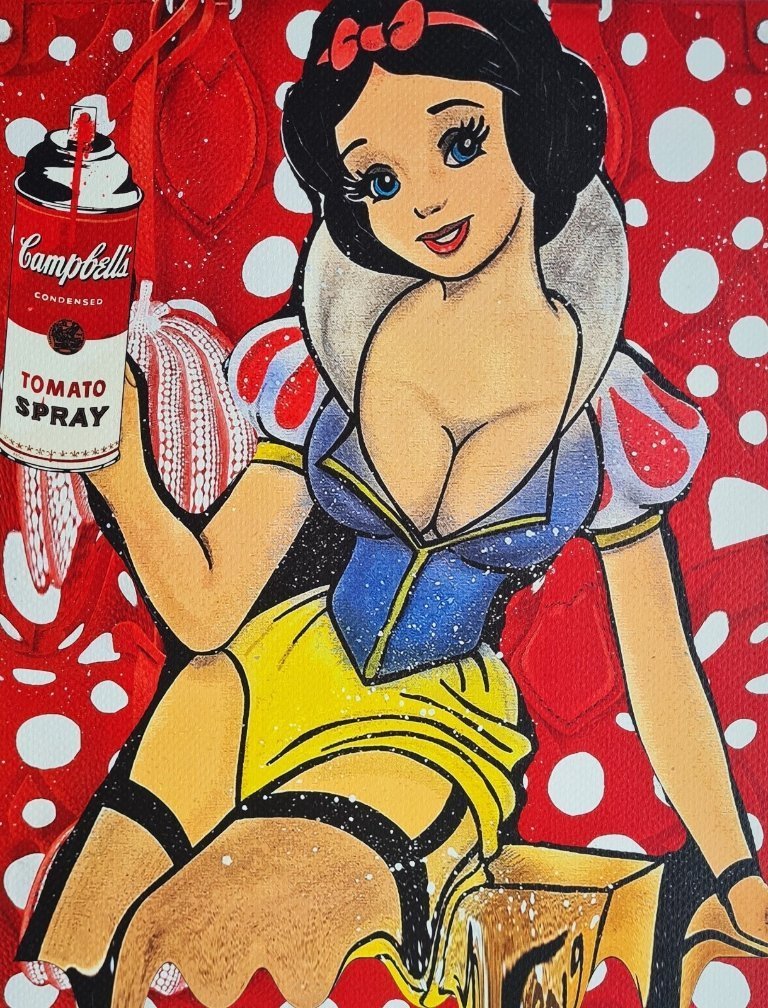 DEATH NYC アートポスター　限定品　ディズニー　白雪姫 Death Nyc - Snow White - Limited Edition With Certificate | €405