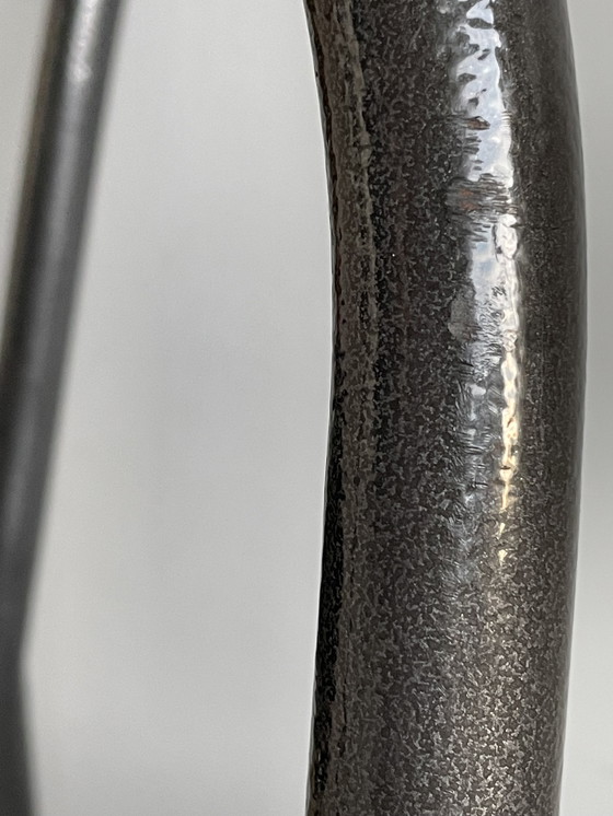 Image 1 of 6 sillas ré-édition Mallet/Steven 222 martelée noir gris