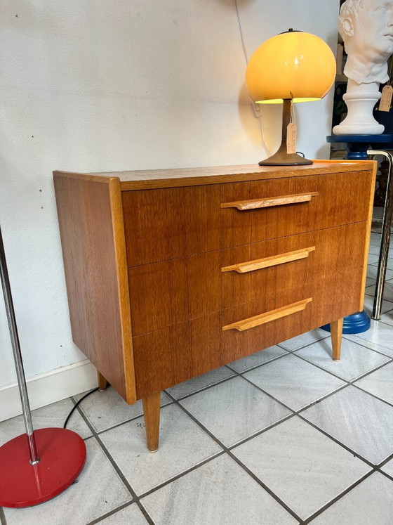 Image 1 of Cassettiera vintage, Svezia anni '60, teak e rovere