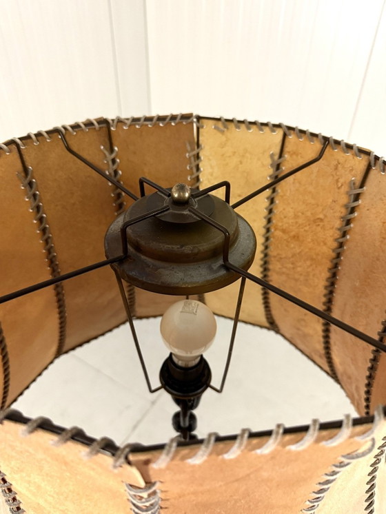 Image 1 of Lampadaire en chaîne avec base en ancre 1960s