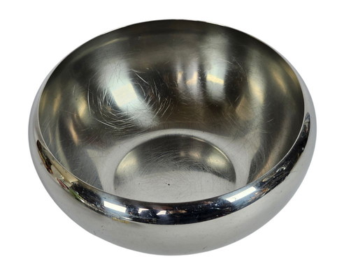 Alfra Salatschüssel aus Edelstahl – Entwurf Carlo Mazzeri – 1967