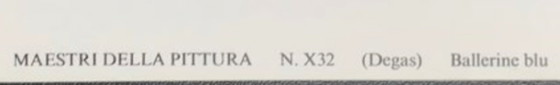Image 1 of Edgar Degas: "Ballerine blu". Incorniciato professionalmente con una nuova cornice da galleria di alta qualità.