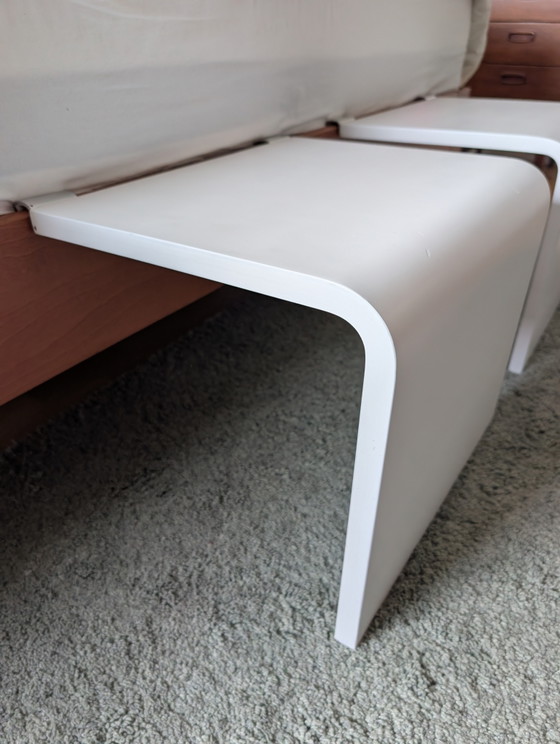Auping Auronde Anstecktische / Nachttische Weiß 34.5 Cm Hoch – Metal, Wood (photo 3 of 8)