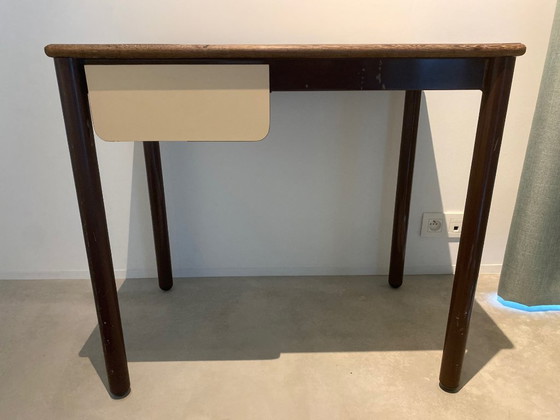Image 1 of Table d'écolier Elco vintage avec structure en acier et tiroir – vers 1965