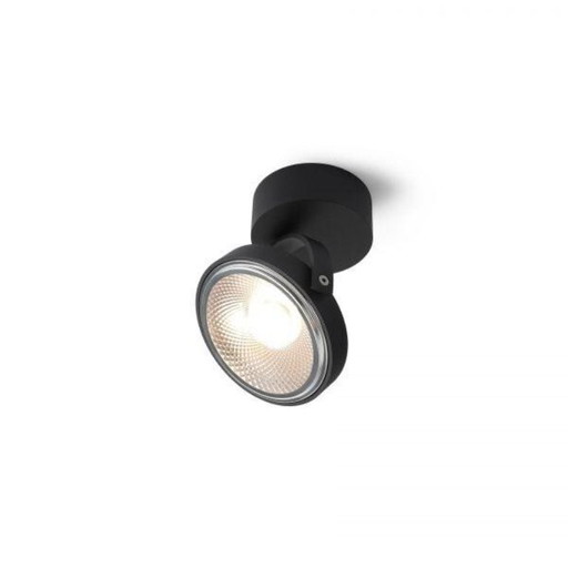 Trizo21 - Lampada da parete rotonda a LED Pin-Up 1 nera
