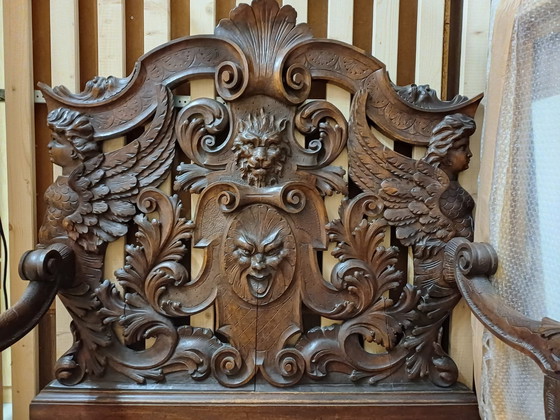 Image 1 of Neo-Baroque ornate armchair