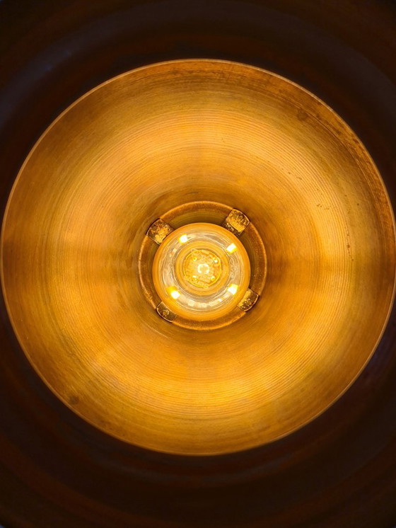 Image 1 of Artdeco - Lampada a sospensione - Ottone - Anni '30 - Francia