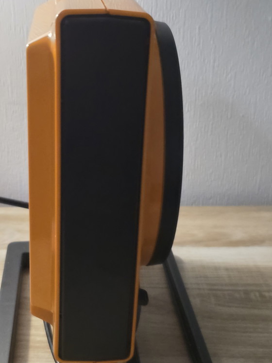Image 1 of Lampada solare facciale vintage Philips HP3114 Space Age – Arancione e nero in stile Pop Art (prodotta in Olanda)