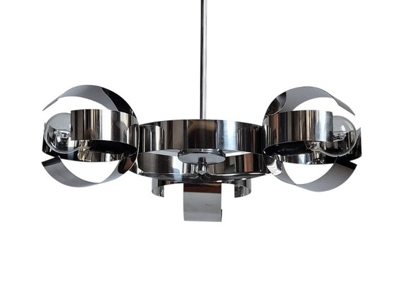 Image 1 of Suspension space age chrome 1970s