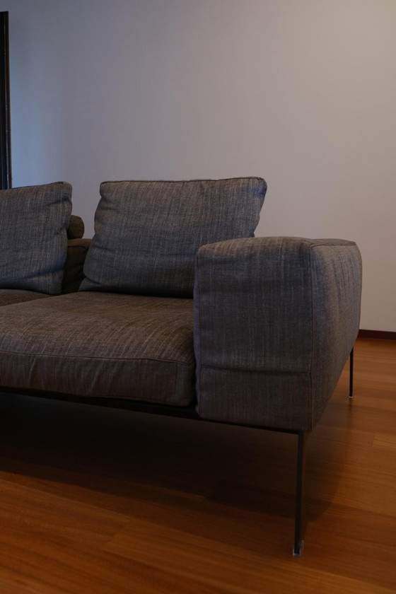 Divano Flexform Lifesteel (Design Antonio Citterio) con Pouf – Ottimo Stato – Divani, Metal, Textile (photo 7 of 9)