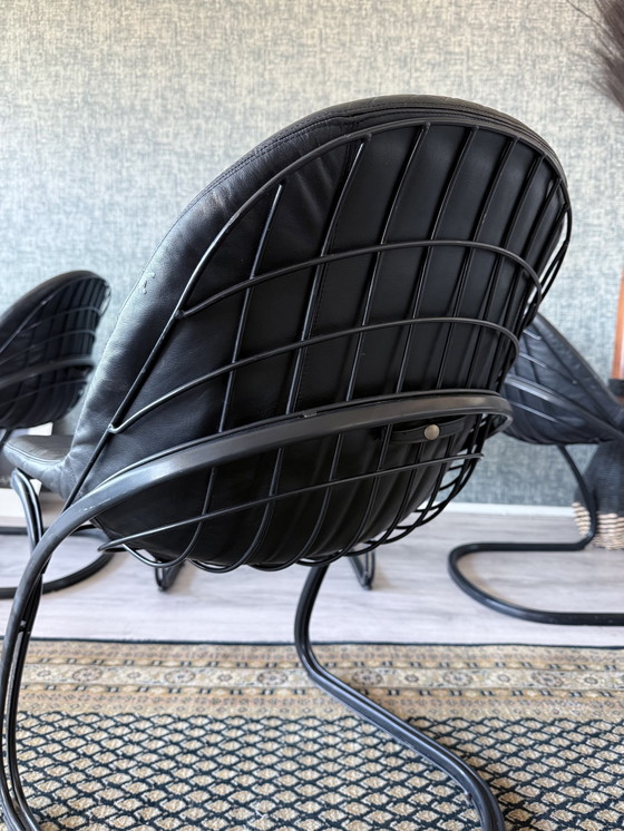 Image 1 of 4x Pascale Dining Chairs by Gastone Rinaldi for Thema, 1970s