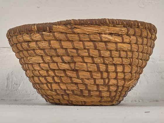 Panier en osier ancien (c.1930) #11, Objets déco, Marron (photo 16 sur 17)