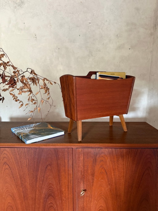 Portariviste vintage scandinavo in teak. – tijdschriftenrek, Scandinavian (photo 2 of 9)