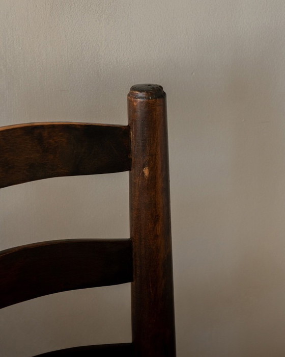 Image 1 of Vintage Franse brutalistische eetkamerstoelen van Georges Robert, jaren 1950, set van 6
