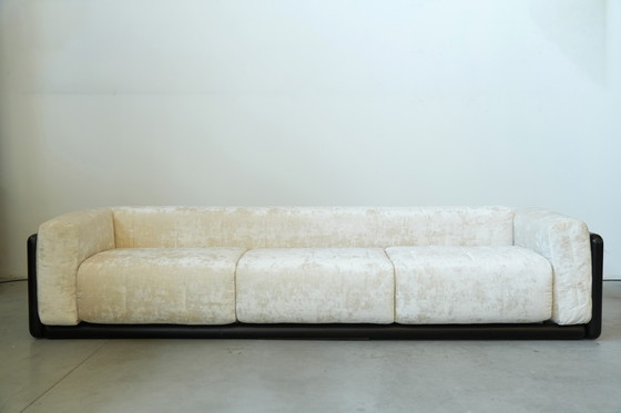 Image 1 of 1973 "Cornaro" Sofa & Fauteuil Set door Carlo Scarpa voor Gavina - Iconisch Italiaans Modernistisch Ontwerp