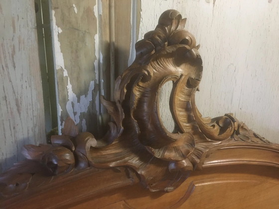 Letto stile Luigi XV in noce intagliato – Materassi e reti (photo 12 of 16)