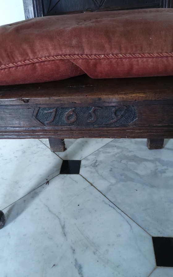 Antique Armchair 1659, Velvet, Wood, Brown (photo 11 of 11)