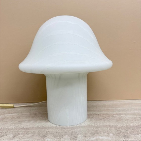 Image 1 of Lámpara de mesa Peil & Putzer Mushroom Zebra, década de 1970.