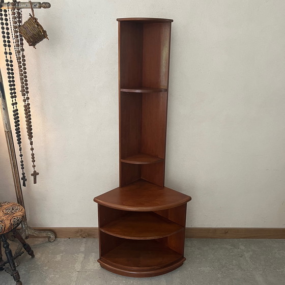 Image 1 of Vintage Wooden Corner Cabinet
