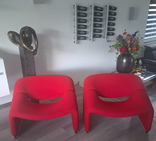 2x Artifort stoelen Groovy F598 