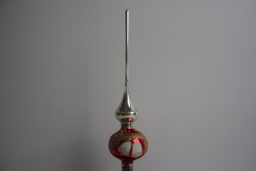 Antiker Weihnachtsschmuck aus Glas, Tschechoslowakei, 1950er Jahre.