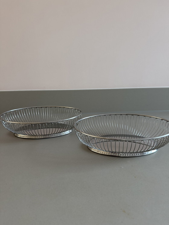 Alessi Cestini per il Pane 2 Pezzi – Ciotole, Metal, rvs (photo 8 of 8)
