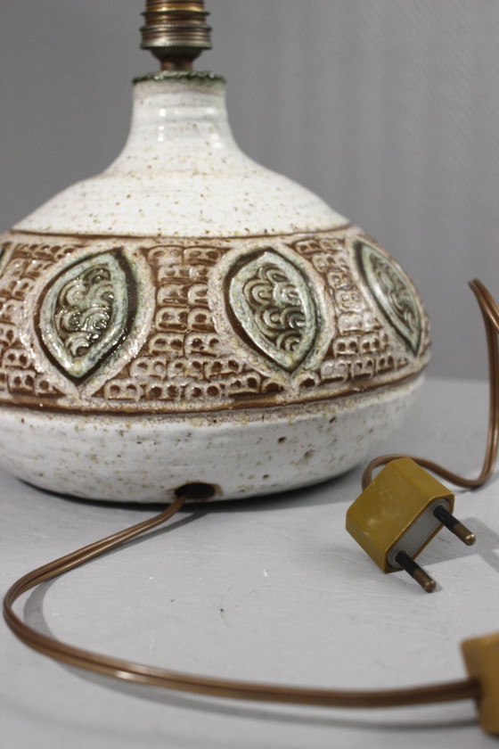 Image 1 of Marcel Giraud in Vallauris - Large lamp base with stamped decoration, France, 1960s