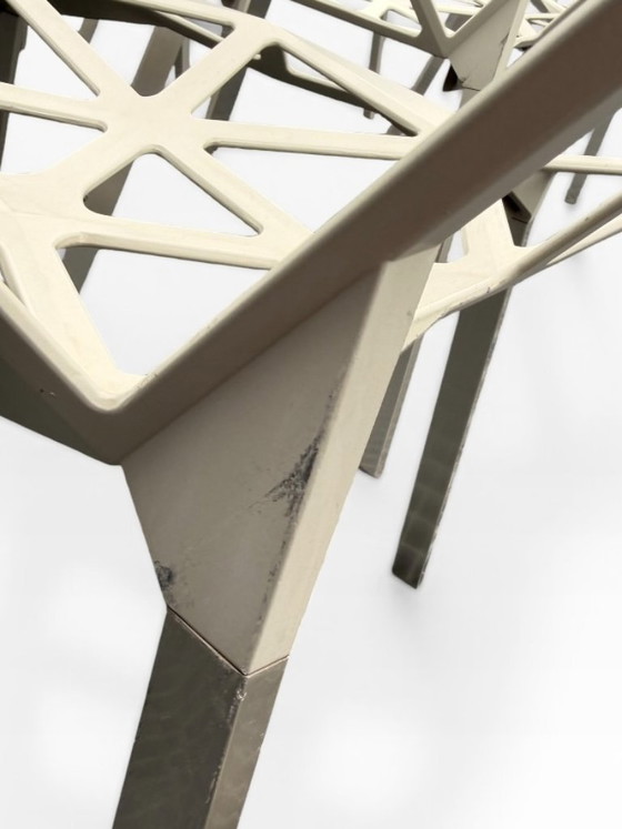 Image 1 of Exceptional set of 10 Chair One Magis chairs by Konstantin Grcic, Off-white, Provenance: Louvre Paris