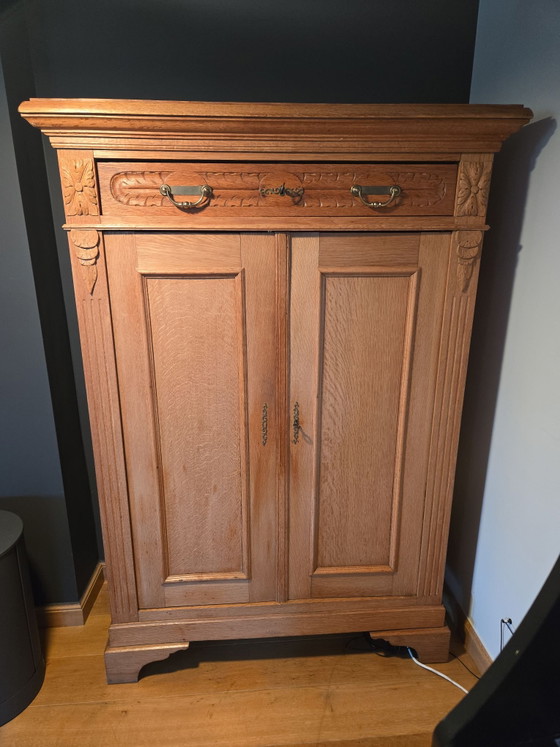 Armoire type  bonheur du jour et ses 2 clés – Meubles de rangement, Bois, Laiton (photo 9 of 10)