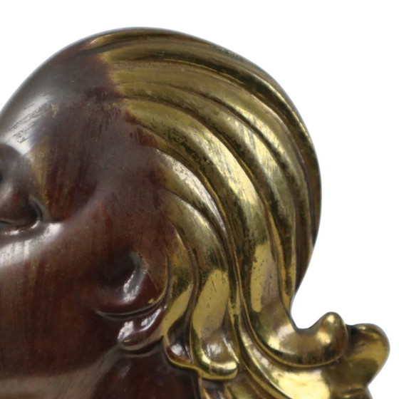 Bronzen Art Deco Beeld Vrouw – Beeldhouwkunst, Marble (photo 11 of 15)
