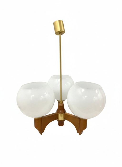 Lámpara de araña retro, década de 1970, Checoslovaquia