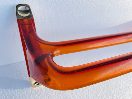 Image 1 of Vintage, Burnt Orange Bathroom Accessories by Grosfillex 1970s, Set of 4