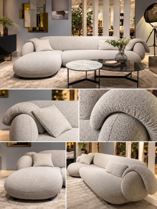 Leolux Pulla Sofá esquinero 3 plazas Chaise Longue Mediano