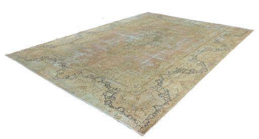 Tappeto orientale originale annodato a mano, vintage, artistico, moderno, 400 x 290 cm, condizioni eccellenti