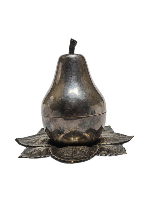 Art Deco Cabaret uit Szandrik, Hongarije, jaren dertig – tafelaccessoires, Glass, Metal