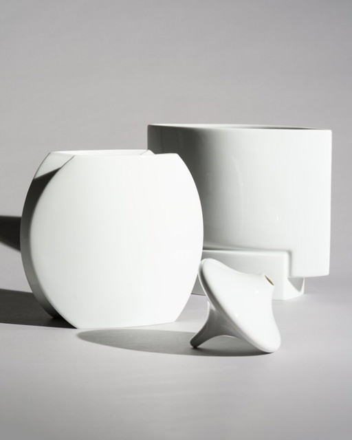 Rosenthal Porcelain Vase Trio Michael Boehm, Jan van der Vaart & Harry + Camilla